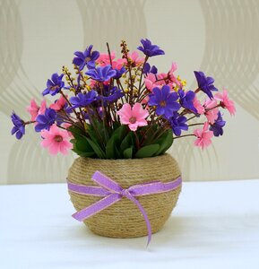 Fabric flowers craft decorate