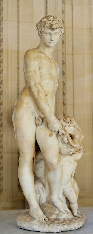 Young river god Da Vinci Louvre RF1623