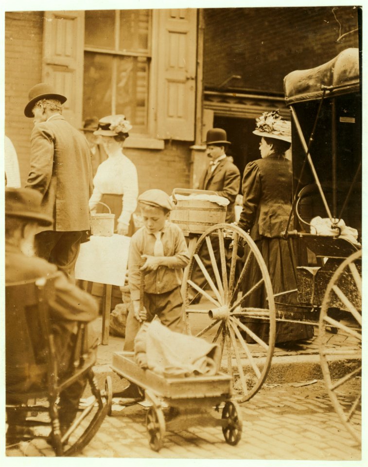 Young venders at King Street Market, Wilmington, Del. LOC nclc.03570