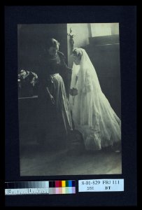 Young woman at her first communion with an attendant LCCN2004676202