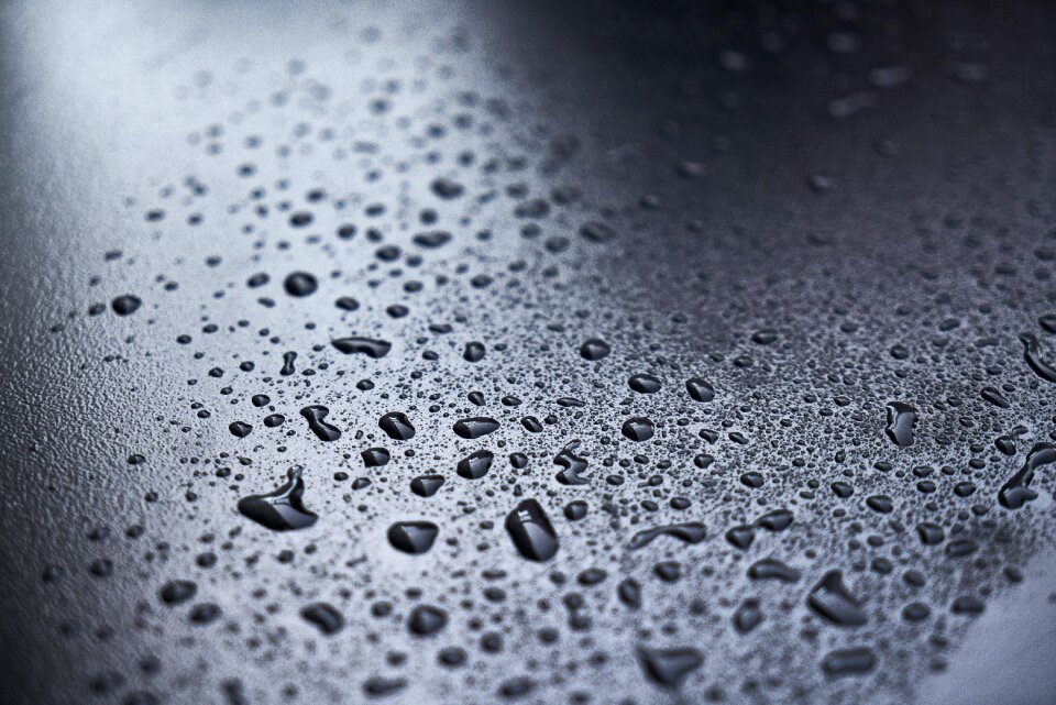 Drop grey blue abstract