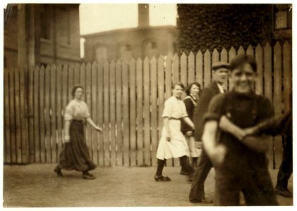 Young workers at the Butler Mills. LOC nclc.02247
