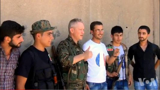 YPG Volunteer Michael Enright on Frontline VOA 1
