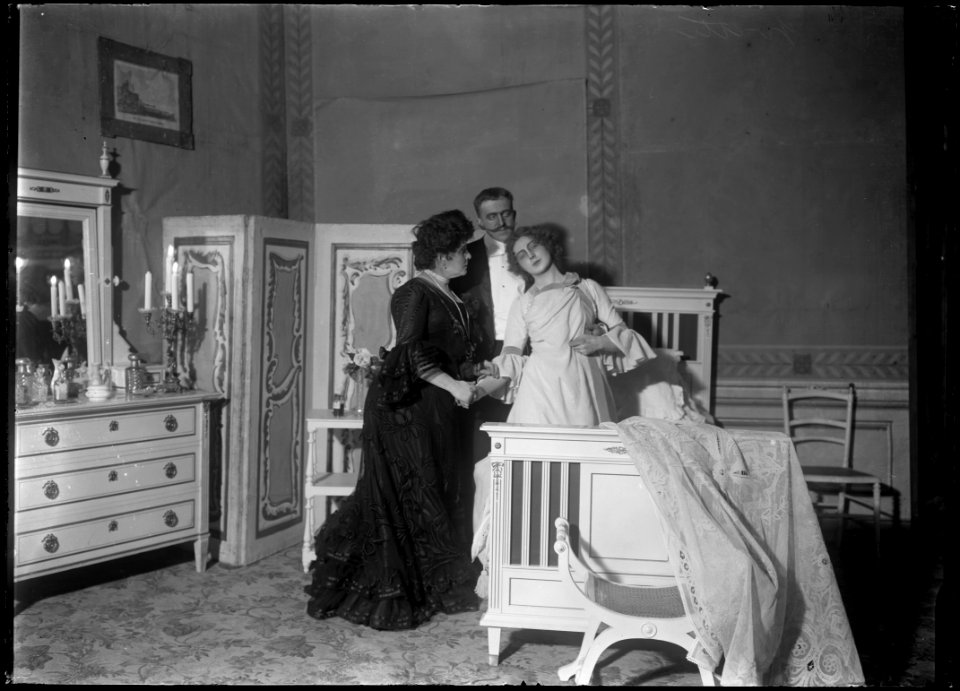 Yvette, Svenska teatern 1902. Föreställningsbild - SMV - SvT071