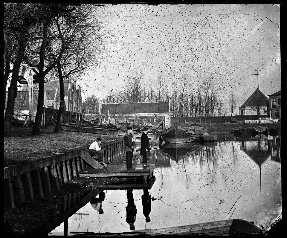 Zandhoek gezien vanaf de steiger voor het houthok