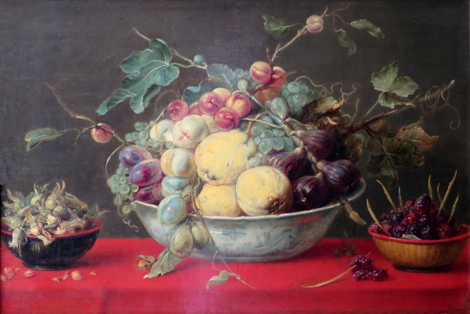 'Fruit in a Bowl on a Red Cloth' by Frans Snyders, The Hermitage