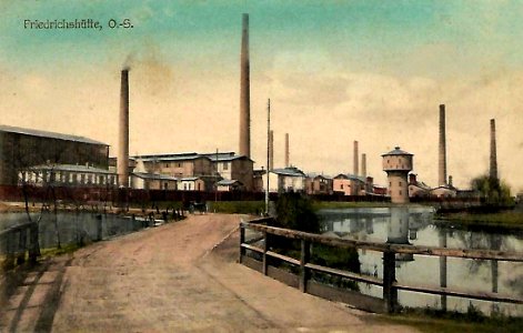 Zamet Budowa Maszyn SA Lata 1910-1915 , Huta w Strzybnicy - widok ogólny