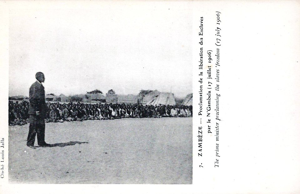 Zambèze-Proclamation de la libération des esclaves-1906