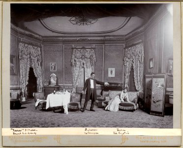 Zaza, Dramatiska teatern 1900. Föreställningsbild - SMV - H11 055