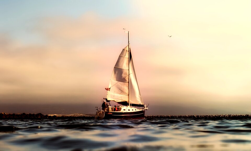 Ocean pacific sailboat