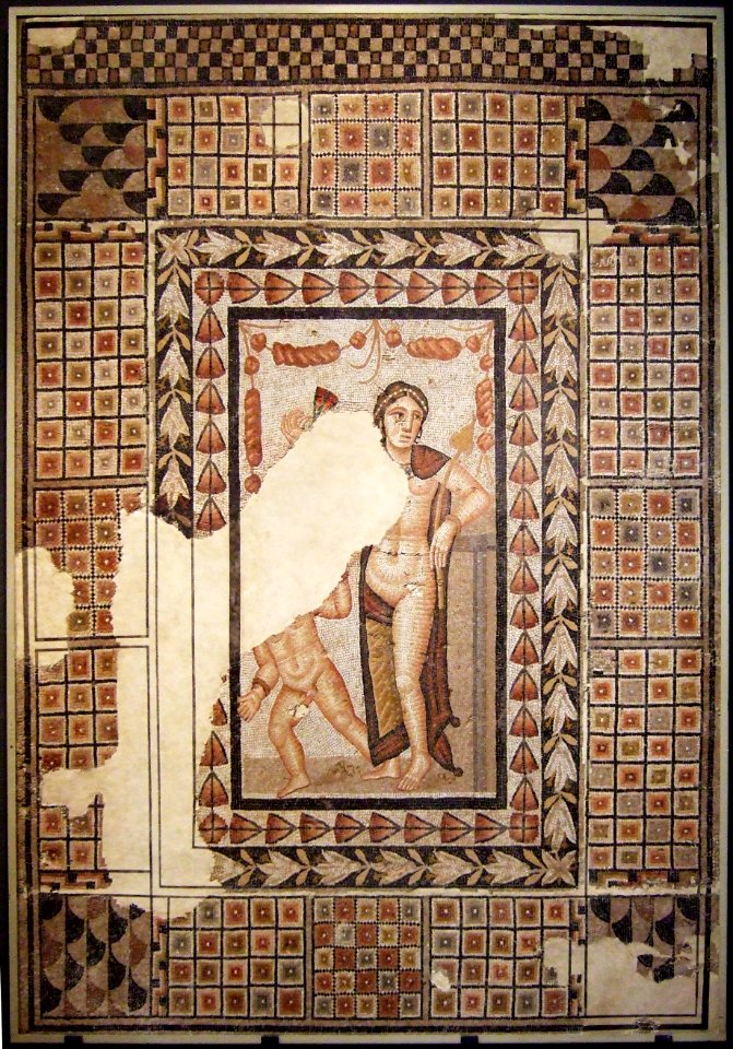 Zaragoza - Museo - Villa Fortunatus - Mosaico de Venus y Eros