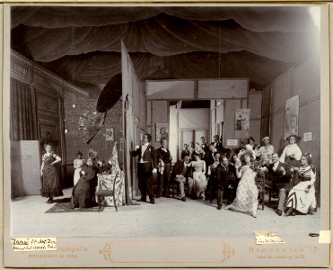 Zaza, Dramatiska teatern 1900. Föreställningsbild - SMV - H11 052