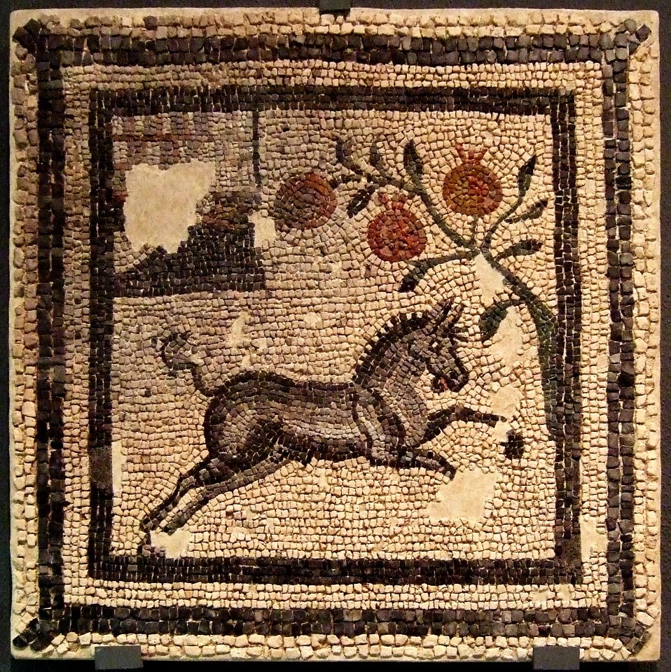 Zaragoza - Museo - Villa Fortunatus - Mosaico febrero