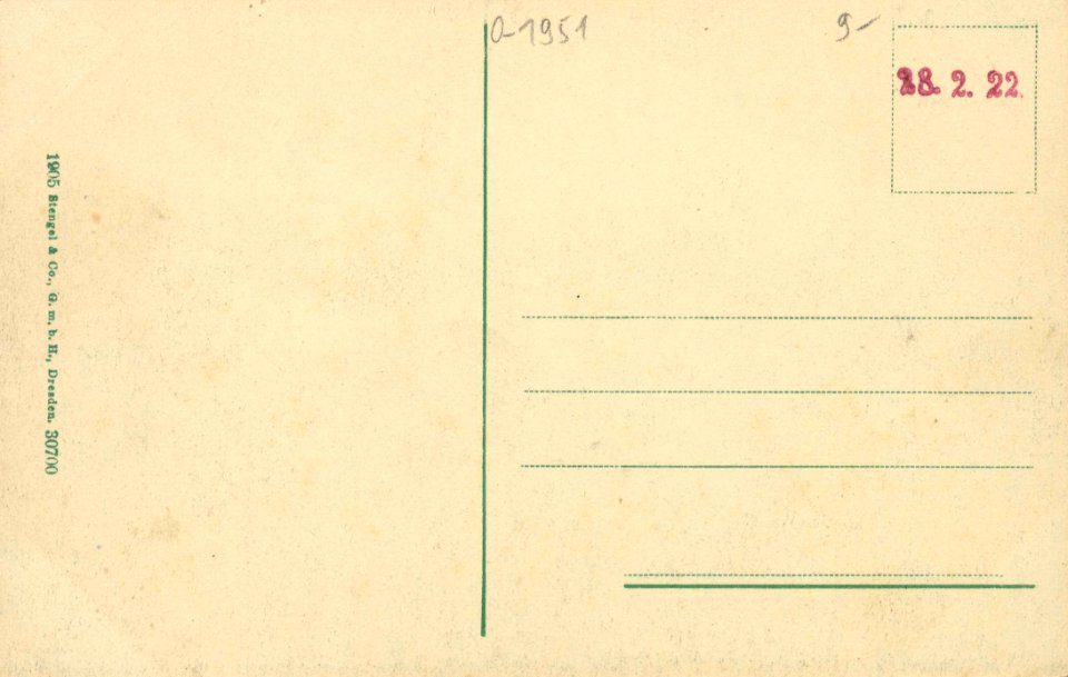 Zechlin, Brandenburg - Stadtansicht (2) (back) (Zeno Ansichtskarten)