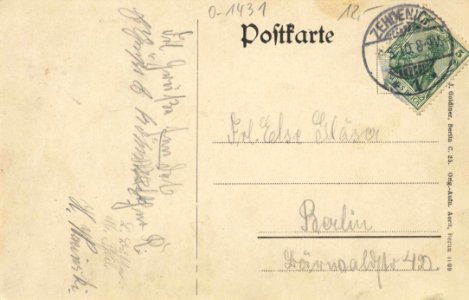 Zehdenick, Brandenburg - Dorfteich (back) (Zeno Ansichtskarten)