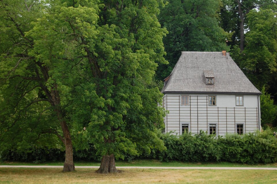 Nature building old house