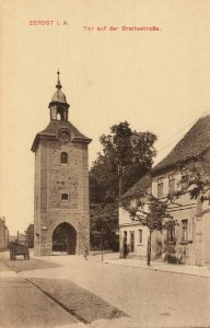 Zerbst, Sachsen-Anhalt - Tor auf der Breitestraße (Zeno Ansichtskarten)
