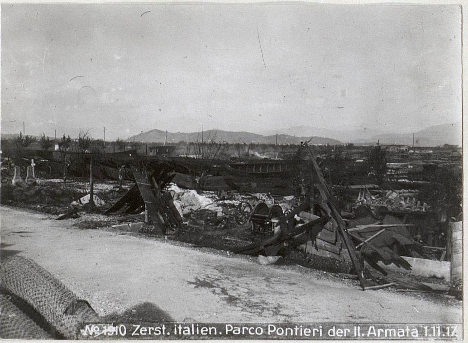 Zerst.italien.Parco Pontieri der II.Armata 1.11.17. (BildID 15610197)