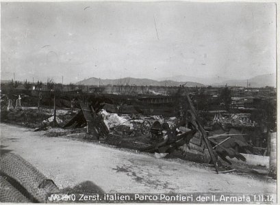 Zerst.italien.Parco Pontieri der II.Armata 1.11.17. (BildID 15610197)