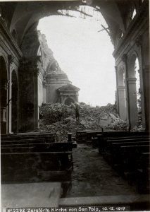Zerstörte Kirche von San Polo, 10.12.1917 (BildID 15613319)
