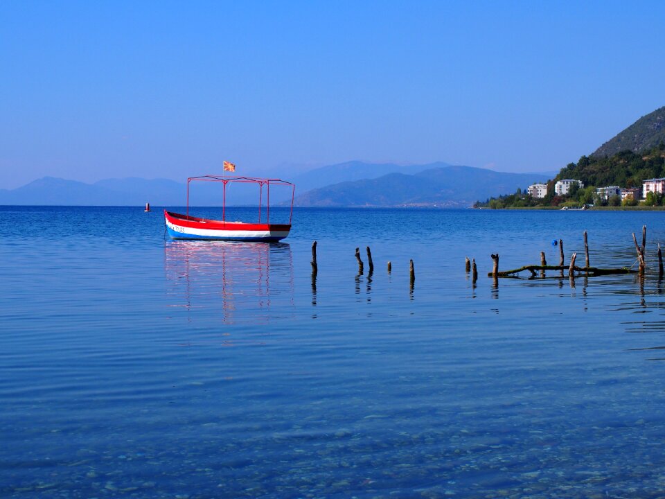 The coast boat ocean