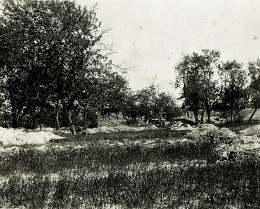 Zerstörtes Bauernhaus in der österreichischen Stellung. (BildID 15592631)
