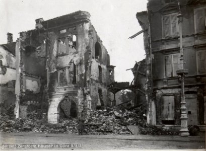 Zerstörte Häuser in Görz 9.11.17. (BildID 15610722)