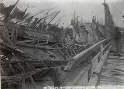 Zerstörte Jsonzobrücke von Görz nach Lucinico 2.11.17. (BildID 15608390)