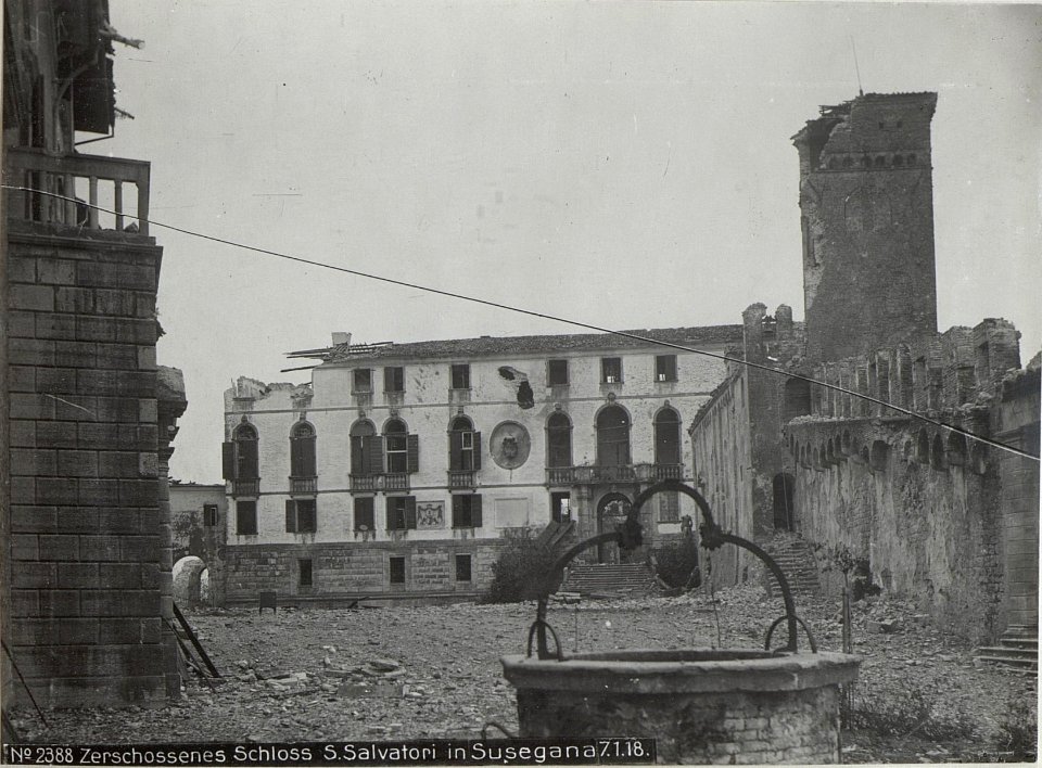 Zerschossenes Schloss S.Salvatori in Susegana 7.1.18. (BildID 15613949)