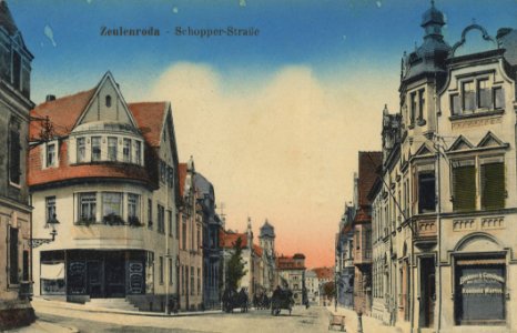 Zeulenroda, Thüringen - Schopperstraße (Zeno Ansichtskarten)