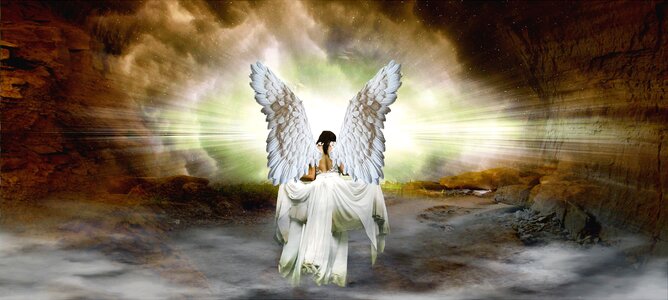 Body of water outdoor angel