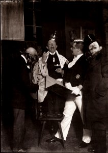 Zille, Heinrich - Künstlerkollegen und Ateliers, Atelierfest bei Walter Meyer-Lüben (Zeno Fotografie)