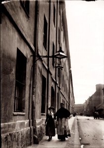 Zille, Heinrich - Berlin – Straßen und Straßenszenen, an der Alexander-Kaserne, Berlin, Kleine Alexanderstraße nach Süden (Zeno Fotografie)