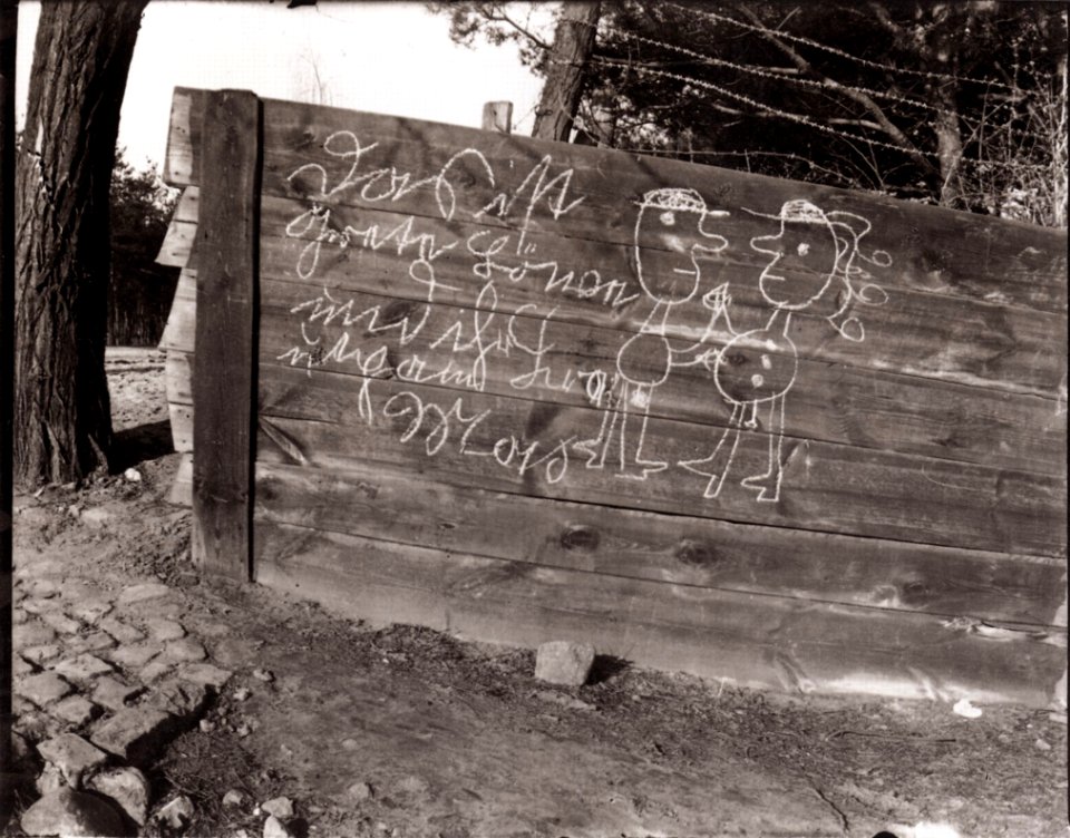 Zille, Heinrich - Ungewohnter Blick auf Gewohntes, Kinderzeichnung auf Bretterzaun (Zeno Fotografie)