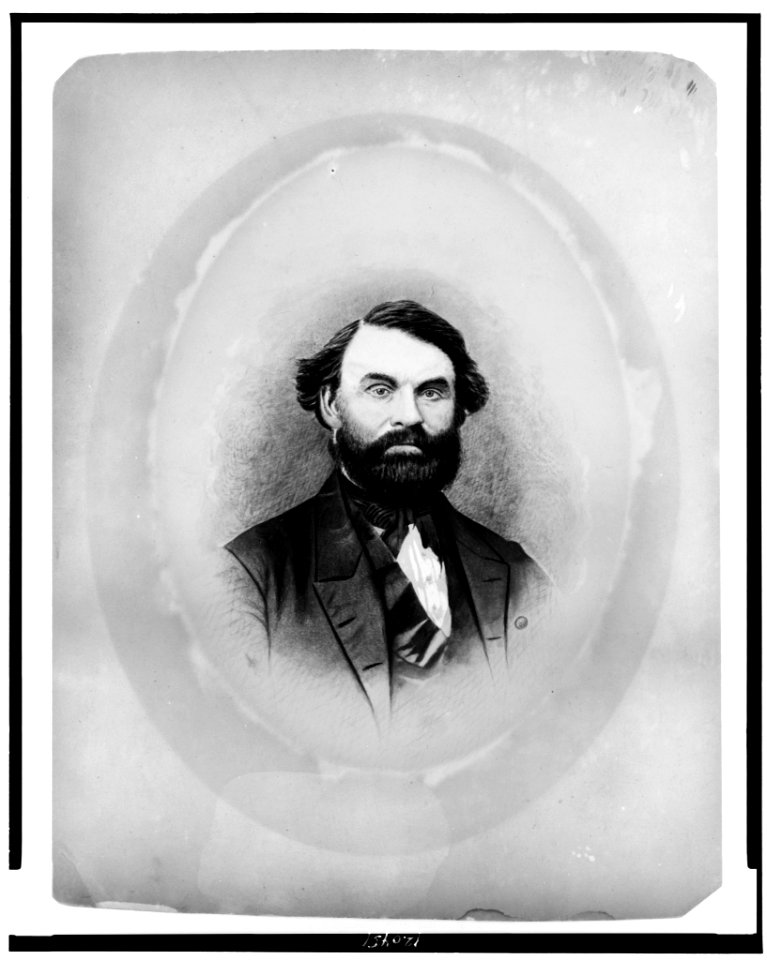 Zina Hitchcock Benjamin, Frances Benjamin Johnston's maternal grandfather, head-and-shoulders portrait, facing slightly right LCCN98506479