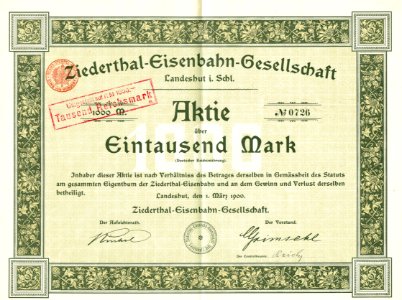 Ziederthal-Eisenbahn-Gesellschaft 1900
