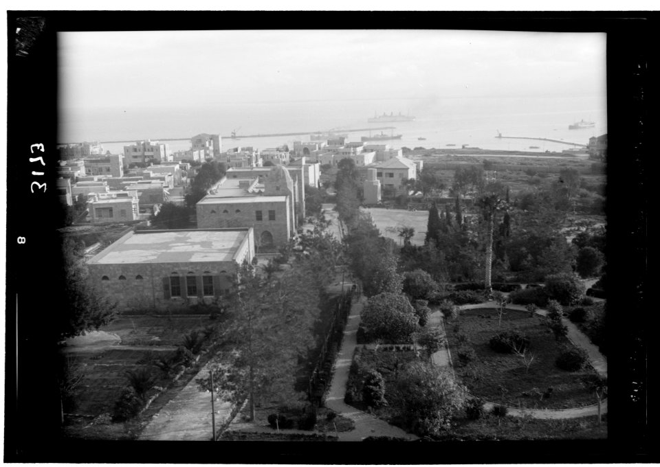 Zionist activities around Haifa. Haifa and the Harbour from the Technical School LOC matpc.15203
