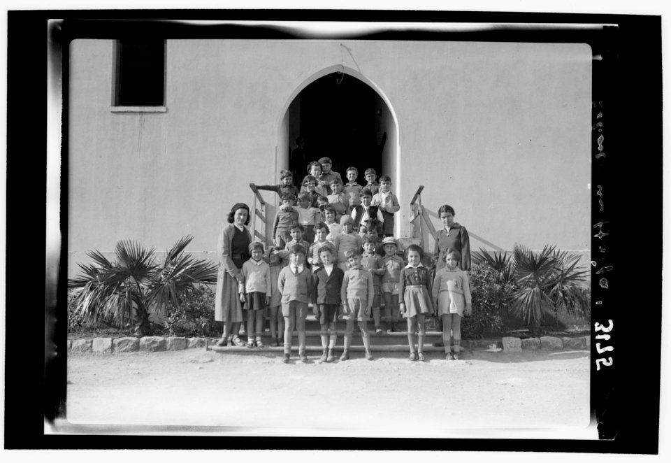 Zionist activities around Haifa. Haifa, Kindergarten class near the Technical School LOC matpc.15205