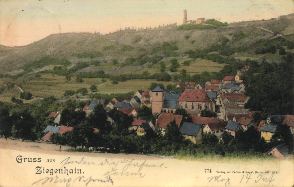 Ziegenhain, Sachsen - Stadtansicht (Zeno Ansichtskarten)