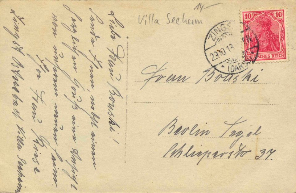 Zingst a. Darß, Mecklenburg-Vorpommern - Villa Secheim (back) (Zeno Ansichtskarten)