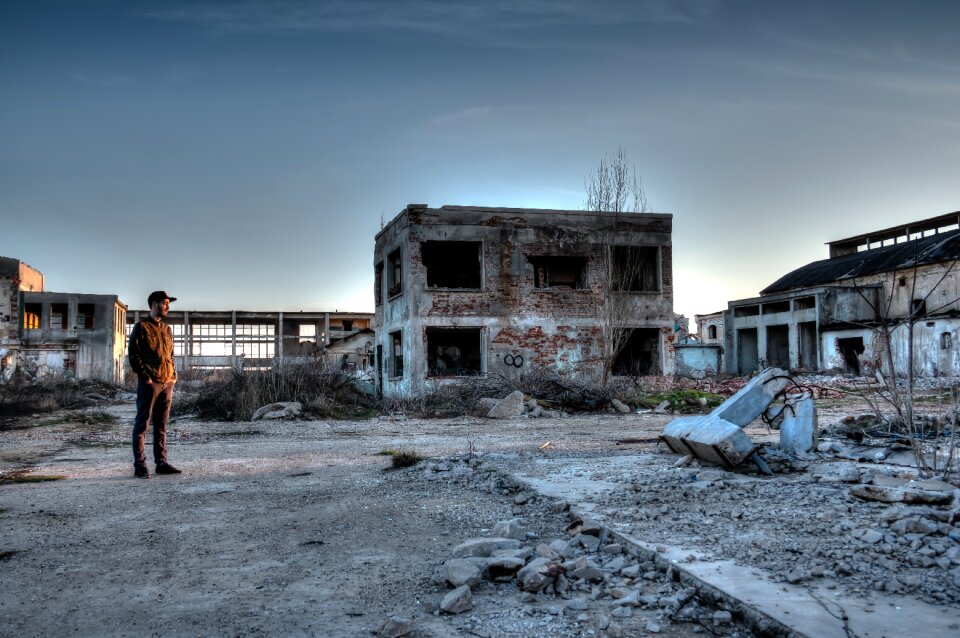Desolate abandoned area abandoned