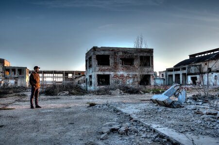 Desolate abandoned area abandoned