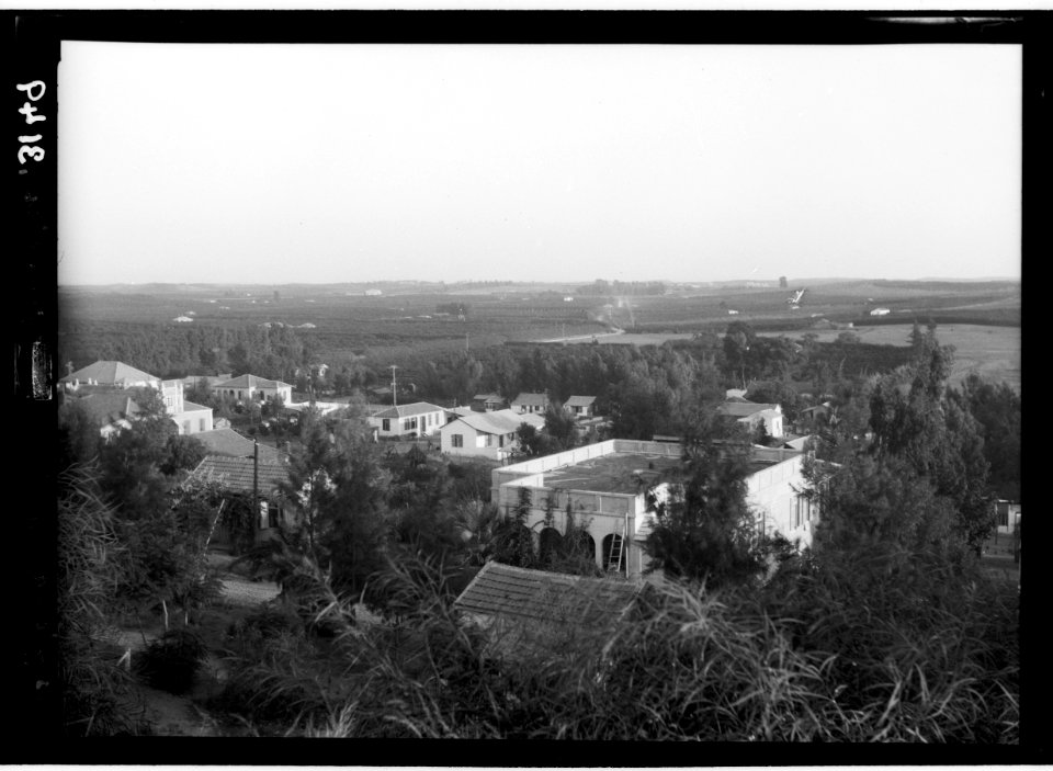 Zionist colonies on Sharon. Nes Ziona. 'Little Zion' in Wady H'nain LOC matpc.15193