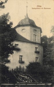 Zittau, Sachsen - Stadtgärtnerei mit Blumenuhr (Zeno Ansichtskarten)