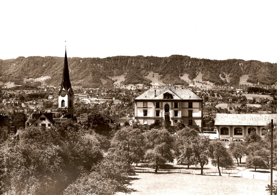 Zollikon altes Sekundarschulhaus um 1920