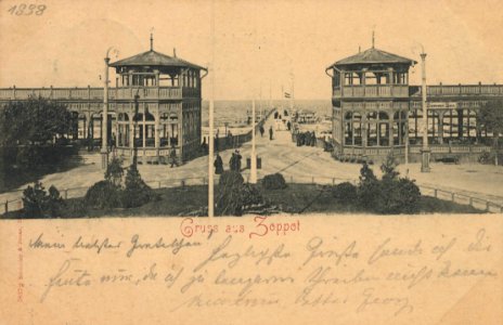 Zoppot, Westpreußen - Seebrücke (Zeno Ansichtskarten)