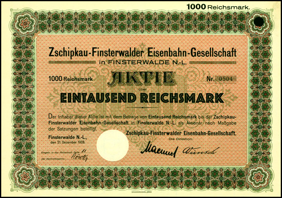 Zschipkau-Finsterwalder Eisenbahn-Gesellschaft 1928