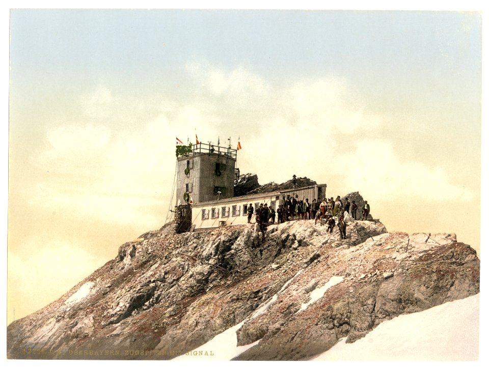 Zugspitze with signal station, Upper Bavaria, Germany-LCCN2002696314