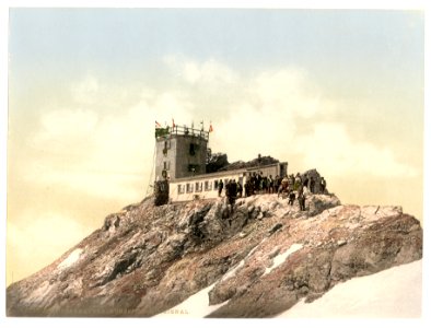 Zugspitze with signal station, Upper Bavaria, Germany-LCCN2002696314