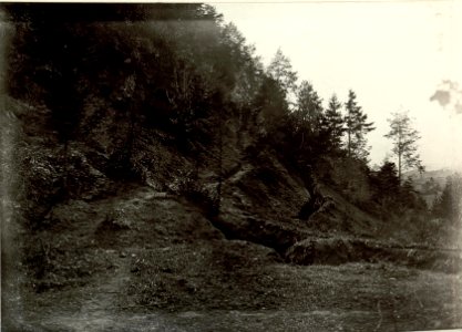 Zugangsgraben der Stellung an der Flitscher Strasse. (BildID 15460944)